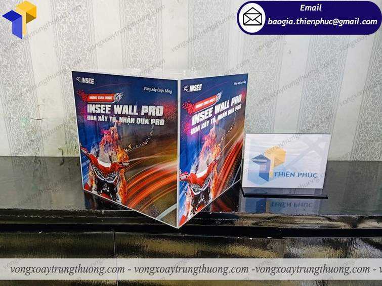 báo giá thùng bốc thăm bằng mica