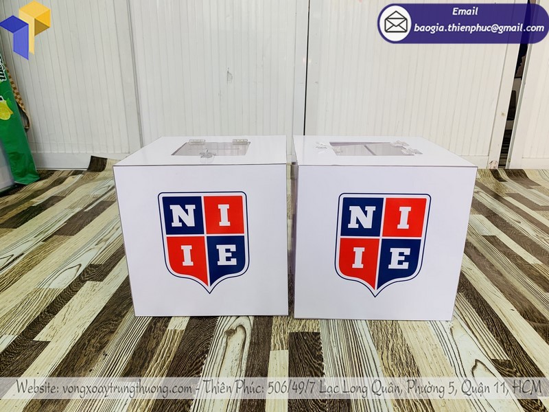 thùng phiếu bốc thăm may mắn đẹp