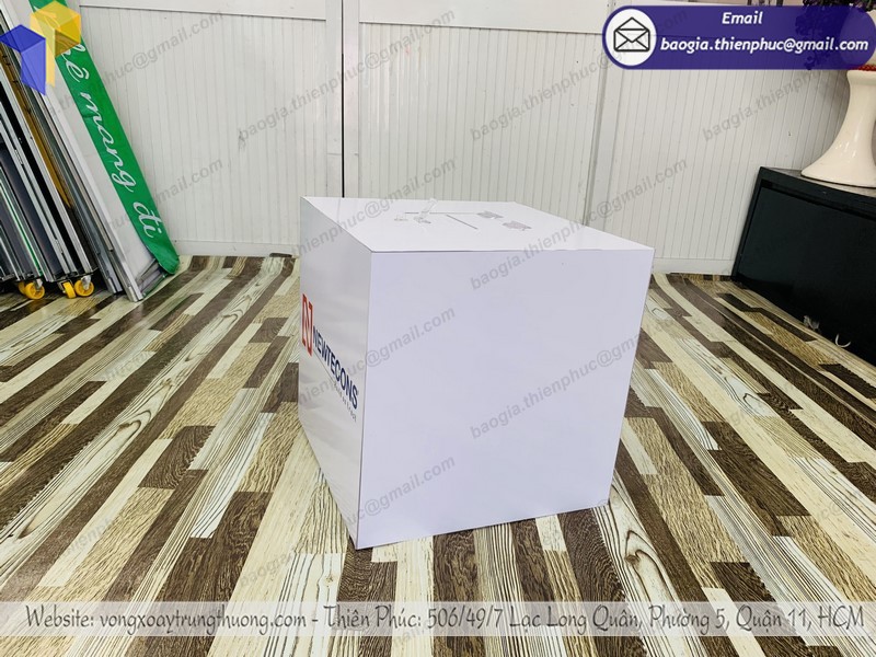 thùng phiếu trúng thưởng đẹp
