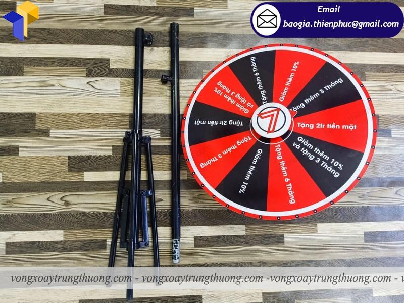 vòng quay chân xếp quảng cáo sản phẩm