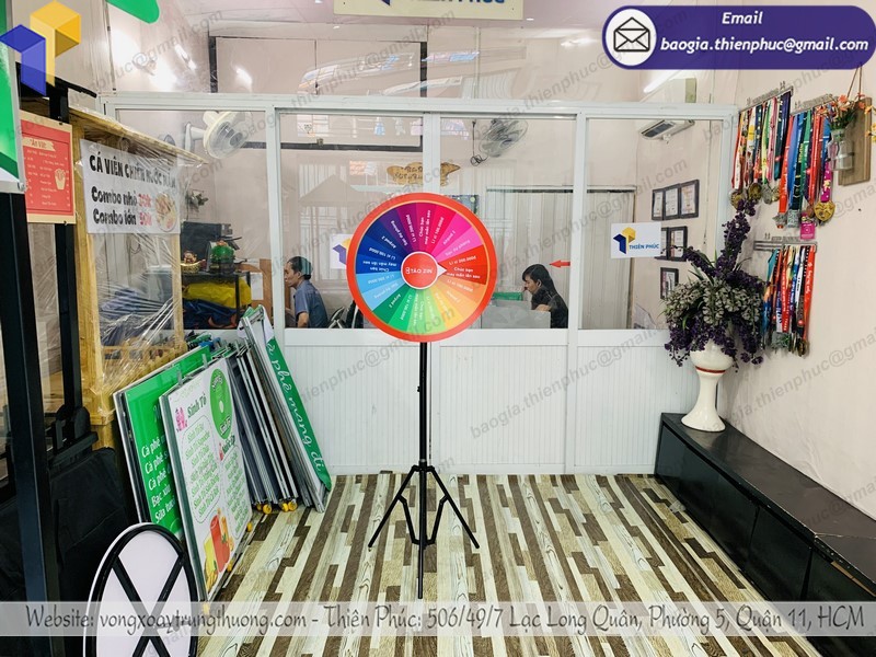 vòng quay chân xếp trúng thưởng